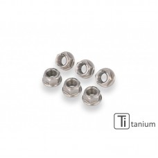 CNC Racing Titanium Sprocket Nuts for Ducati, KTM, and Kawasaki (set of 6) - M10x1.25